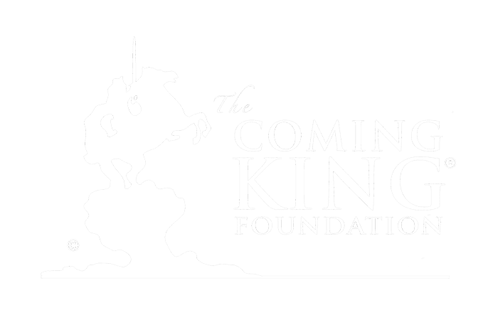 The Coming King Foundation Logo White