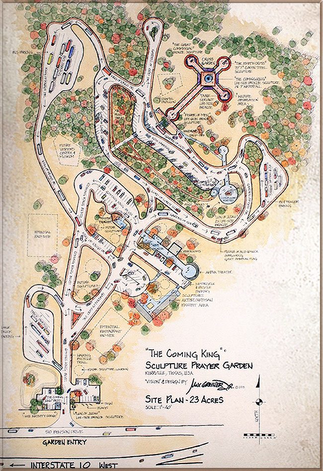 Original Site Plan of the Coming King Foundaiton