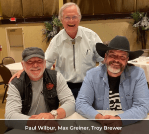 A group photo of Max Greiner, Paul Wilbur, and Troy Brewer